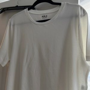 ABLE “Maria Boxy Tee.” White. Like new / perfect condition, never worn.